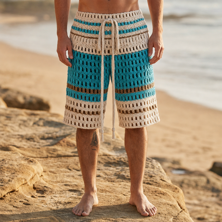 Almeria Crochet Knit Shorts