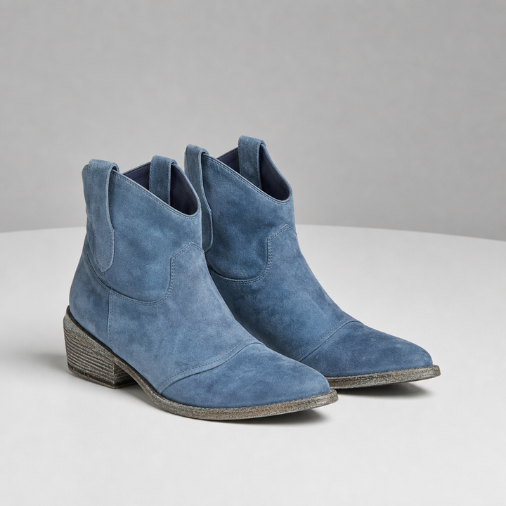 Arles Vintage Western Ankle Boots