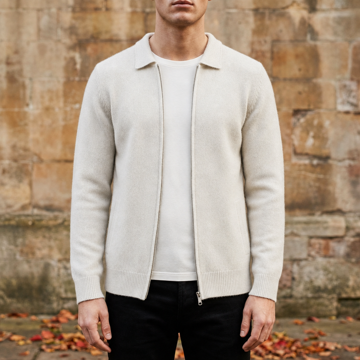 Assisi Cashmere Zip Cardigan