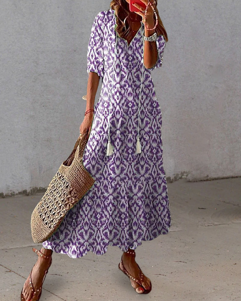 Melody Casual Boho Beach Dress - Elena Harper