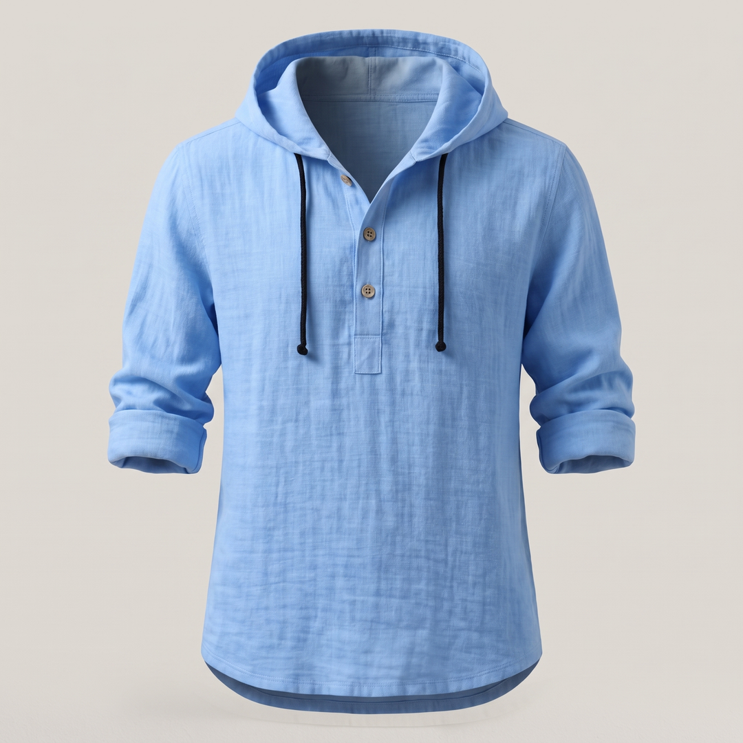 Lino | Lightweight and Airy Hoodie-Shirt with Relaxed Fit