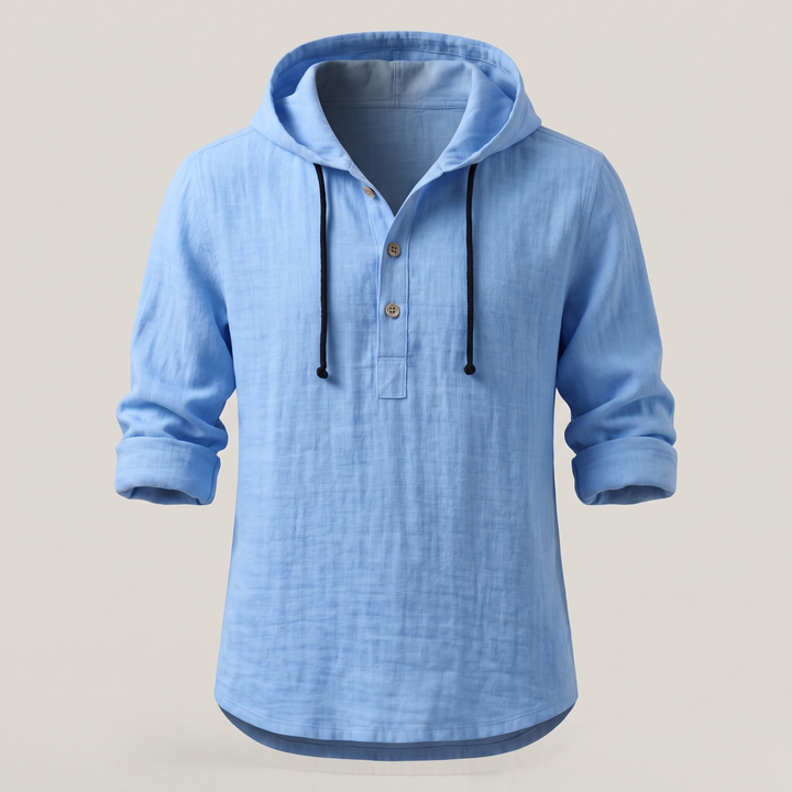 Lino | Lightweight and Airy Hoodie-Shirt with Relaxed Fit