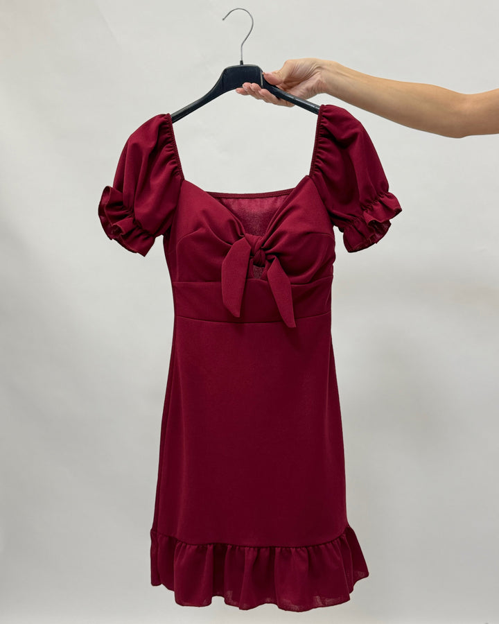 Quinn™  |  Dress Bow Puff Sleeves