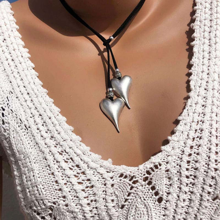 Vintage Bohemian Heart Necklace - Elena Harper