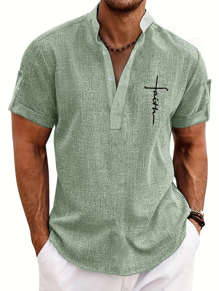 LAURENT MONACO | MEN'S HIGH COLLAR SHIRT