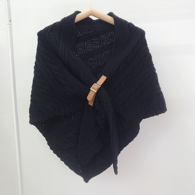 Solid Color Warm Shawl