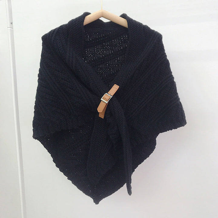 Solid Color Warm Shawl