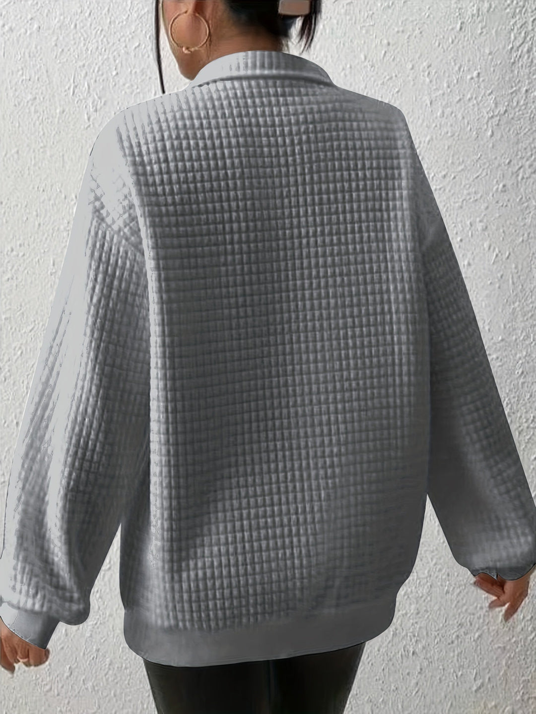 Susanna Relaxed Quarter-Zip Pullover - Elena Harper