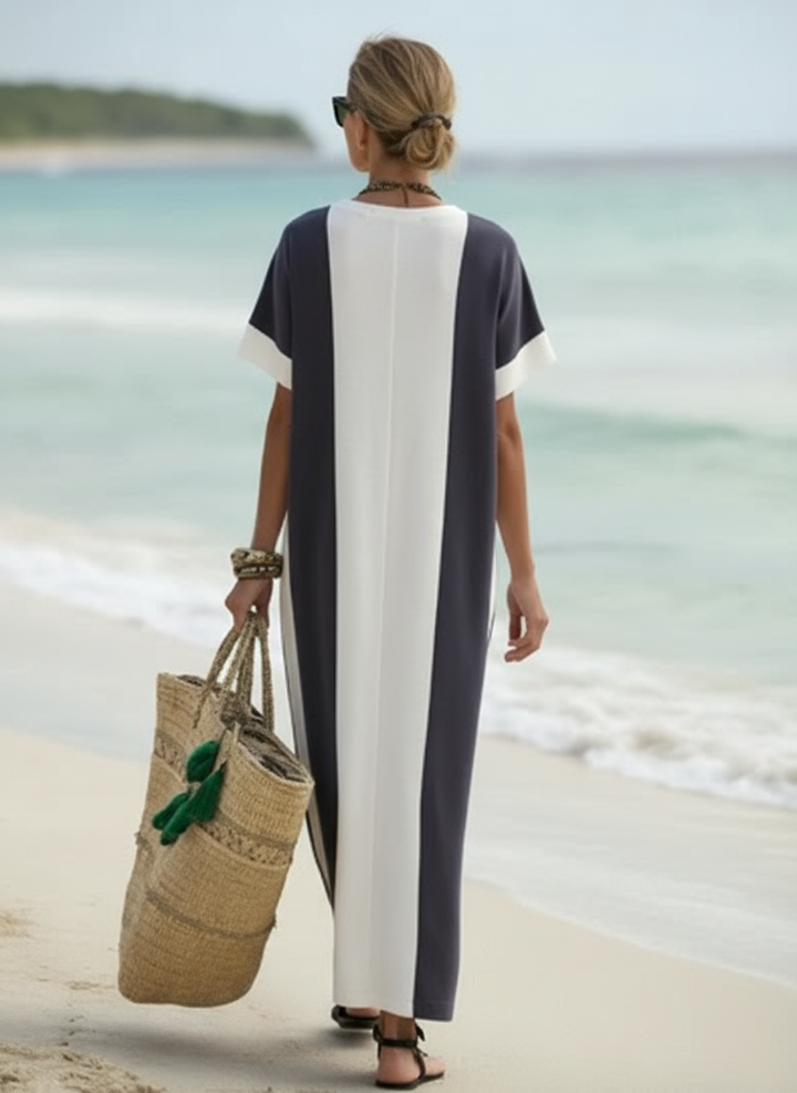 Long linen beach dress - Elena Harper