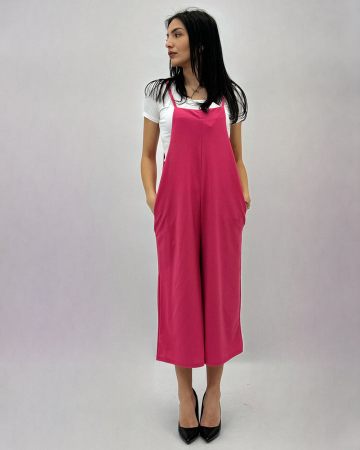 Yvette™  |  Sleeveless Wide Leg Dungarees