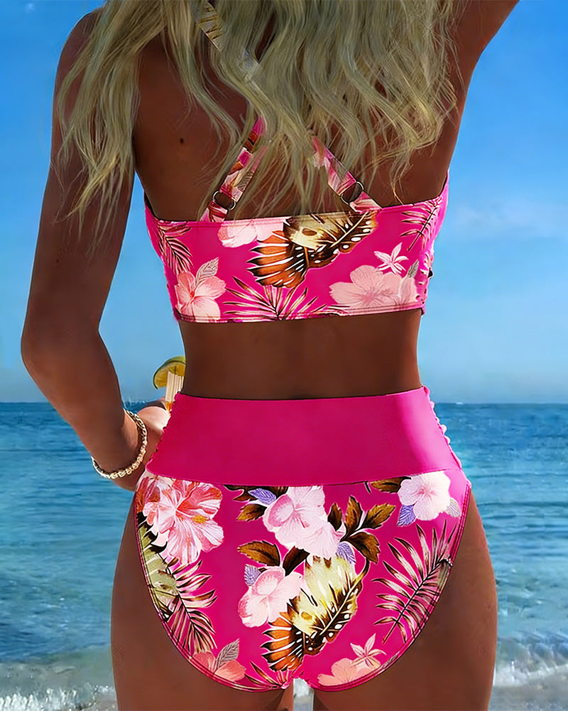 Jolina - Floral Print Bikini Set