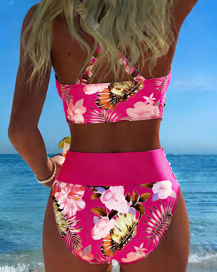 Jolina - Floral Print Bikini Set