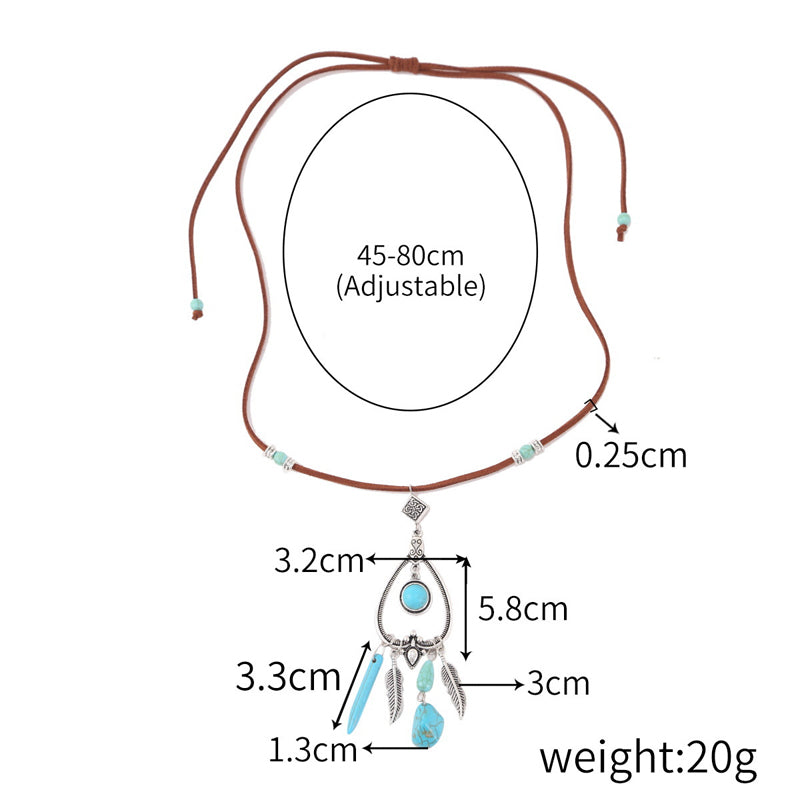 Bohemian Pendant Necklace, view 5 - Elena Harper