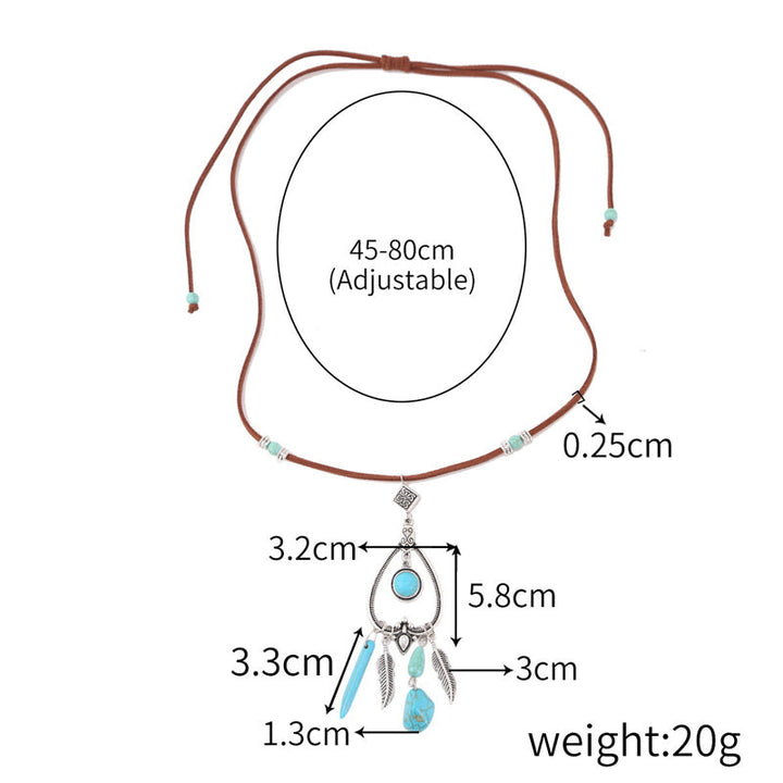 Bohemian Pendant Necklace, view 5 - Elena Harper