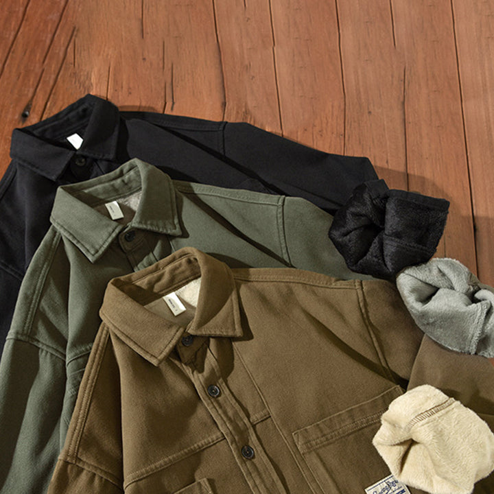 Renzo Fleece Cargo Overshirt, view 6 - Elena Harper