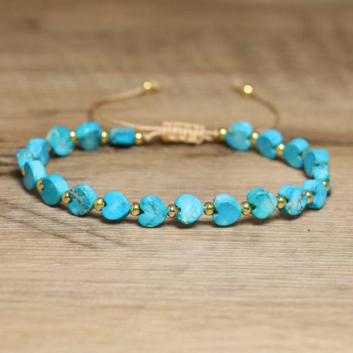 Handmade Braided Heart Bracelet