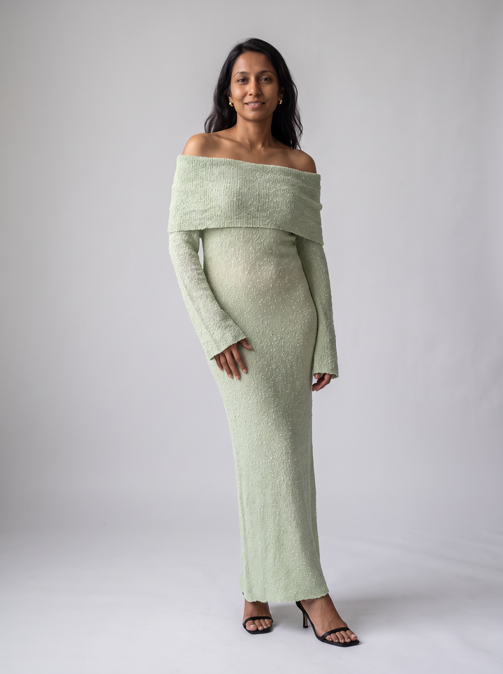 Green Maxi Dress Evening Party