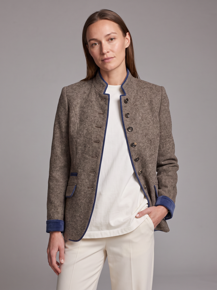 Caramel Button Front Cardigan Smart Office Wear