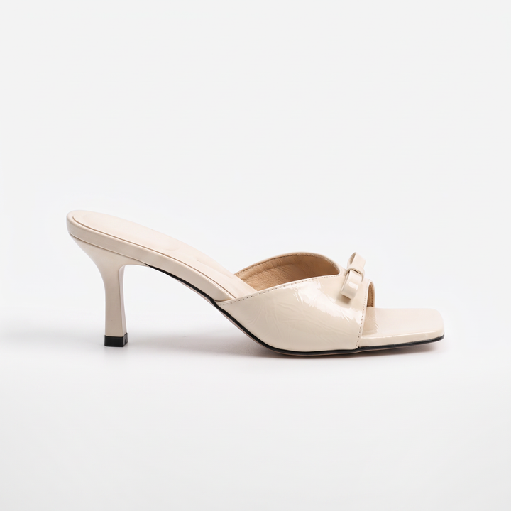 Bow Kitten Heel Mules