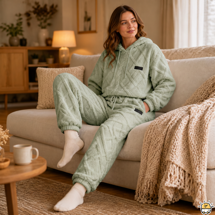 Emilia Cozy and Stylish Lounge Set with 3D Structure, view 4 - Elena Harper