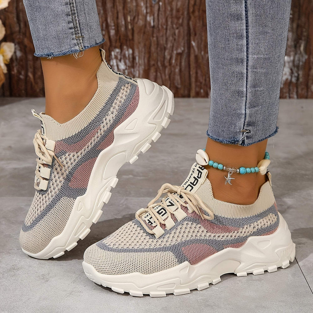 Sneakers Modern Breathable Mesh, Rubber Sole Ideal for Sports Activities - Elena Harper