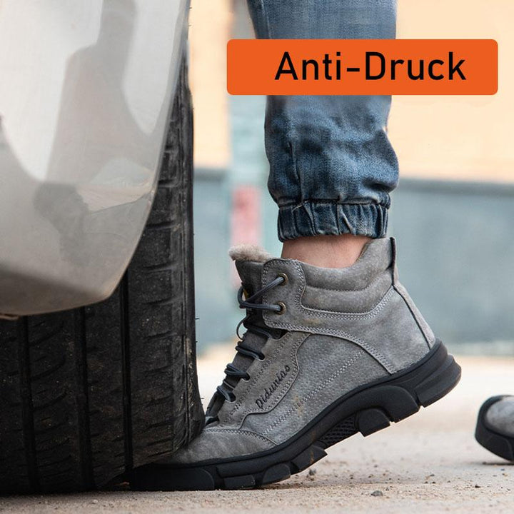 Comfortable and abrasion-resistant safety shoes with velvet for winter EB, view 5 - Elena Harper