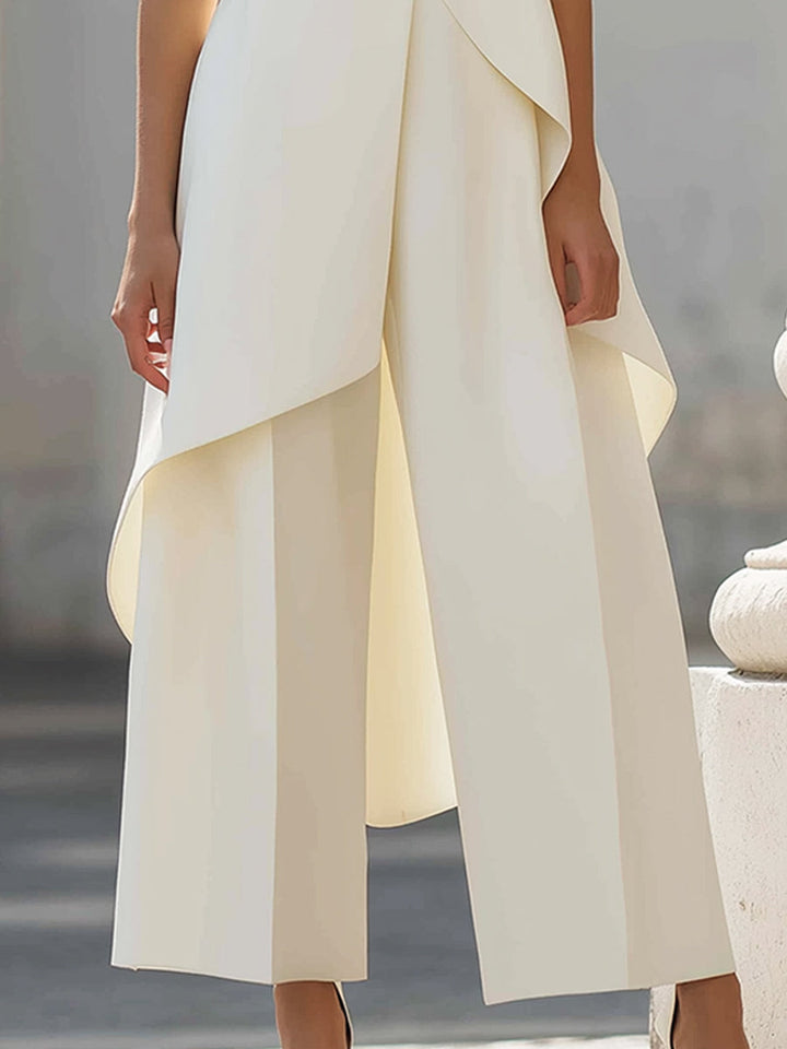 ASYMMETRICAL WIDE-LEG JUMPSUIT FOR WOMEN