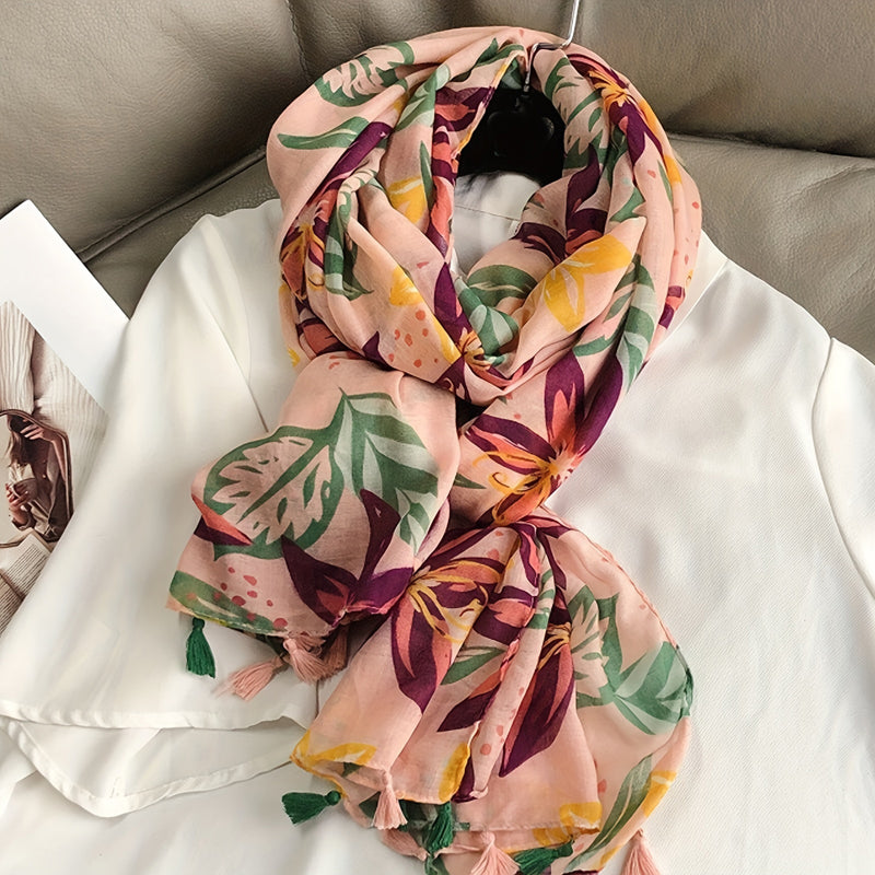 Vintage Floral Scarf