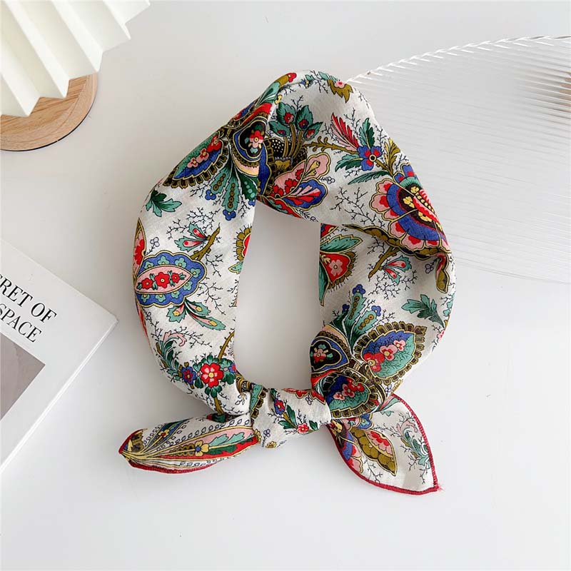 Elegant Floral Print Scarf