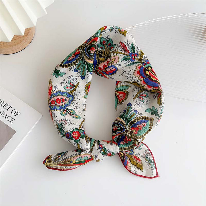 Elegant Floral Print Scarf