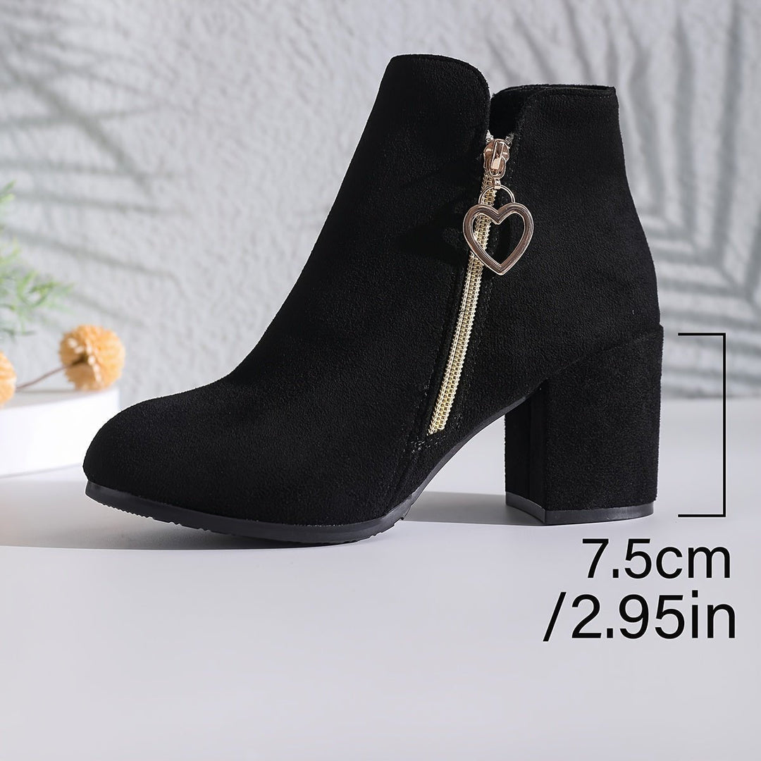 Christin | Classic and Versatile Block Heel Ankle Boots