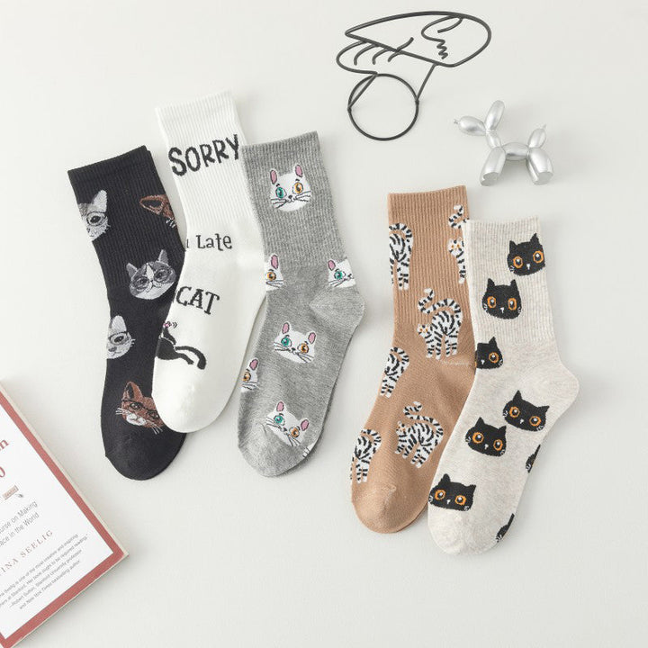 Cartoon Cat Socks