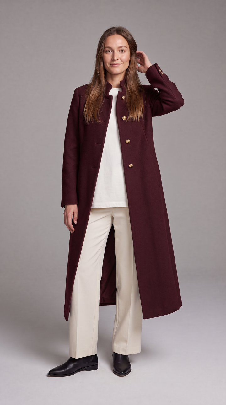 Gold Button Long Knit Gilet