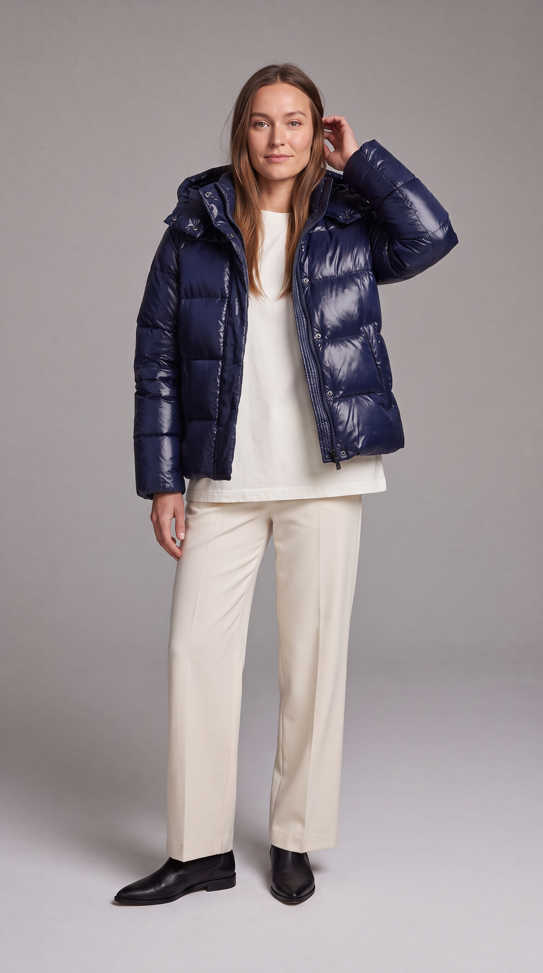 Windproof Hooded Puffer Coat Winter Warmth