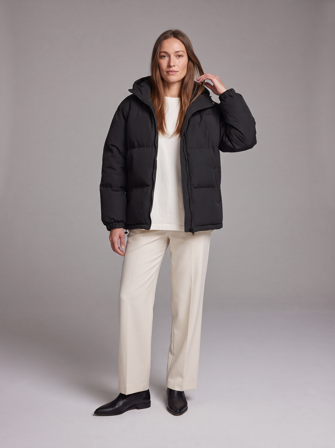 Hooded Puffer Jacket Winter Layering