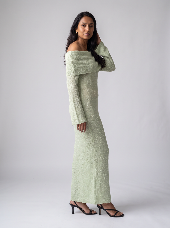 Green Maxi Dress Evening Party