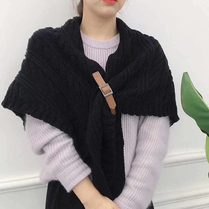 Solid Color Warm Shawl