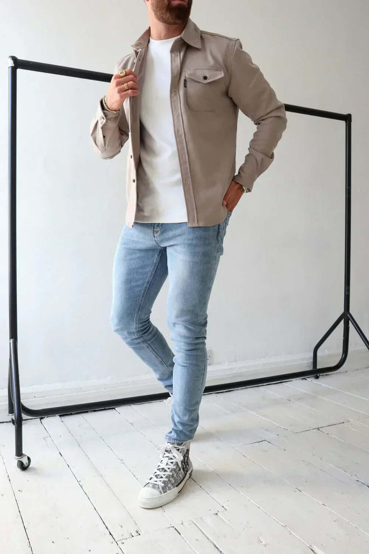 Men's Premium Overshirt Versatile & Stylish - Elena Harper