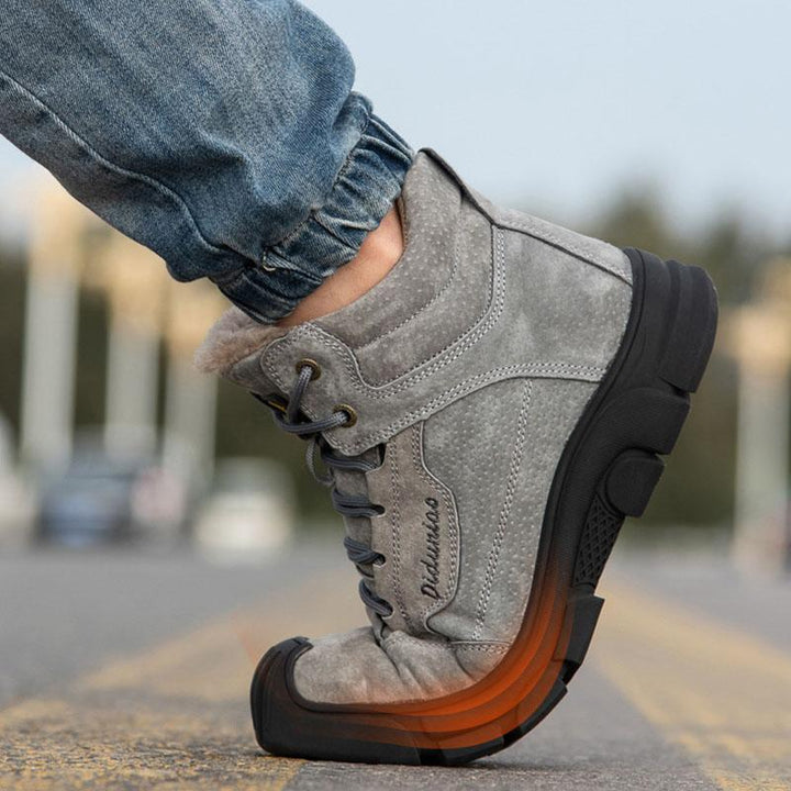 Comfortable and abrasion-resistant safety shoes with velvet for winter EB, view 9 - Elena Harper