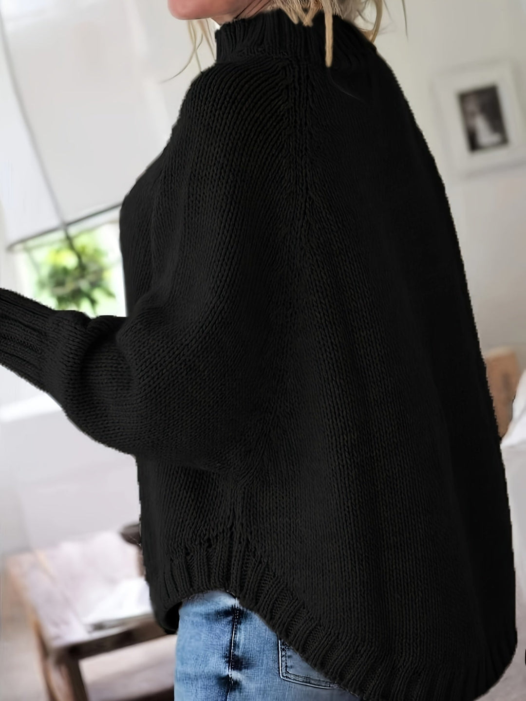 OLD HIGH-COLLARED SWEATER FOR WOMEN