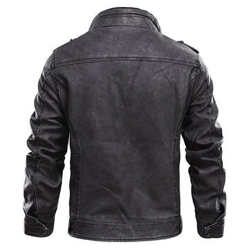 Sebastian | Classic Genuine Leather Jacket for a Confident Men's Style
