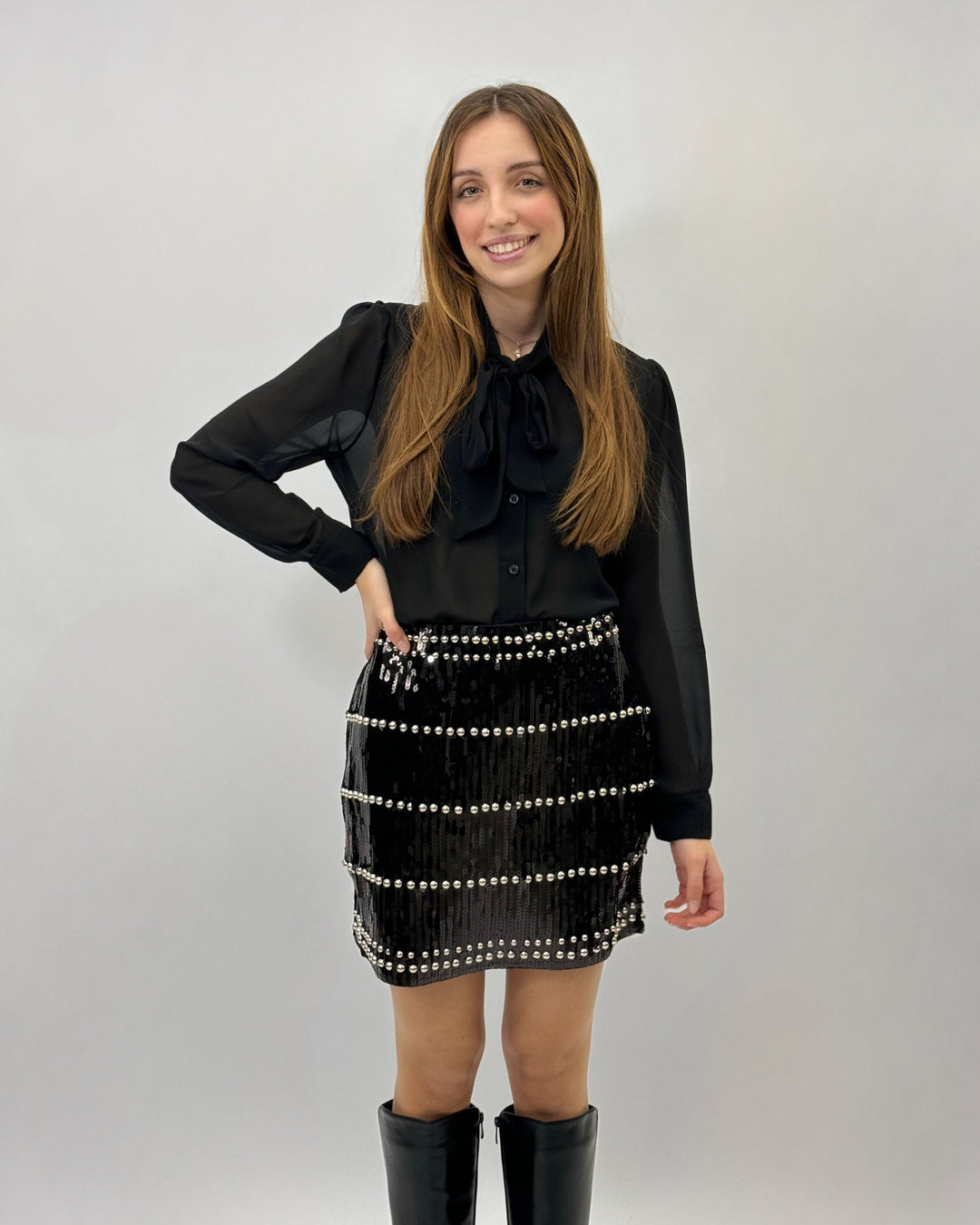 Kirsten™  |  Sequin Skirt Shine Effect