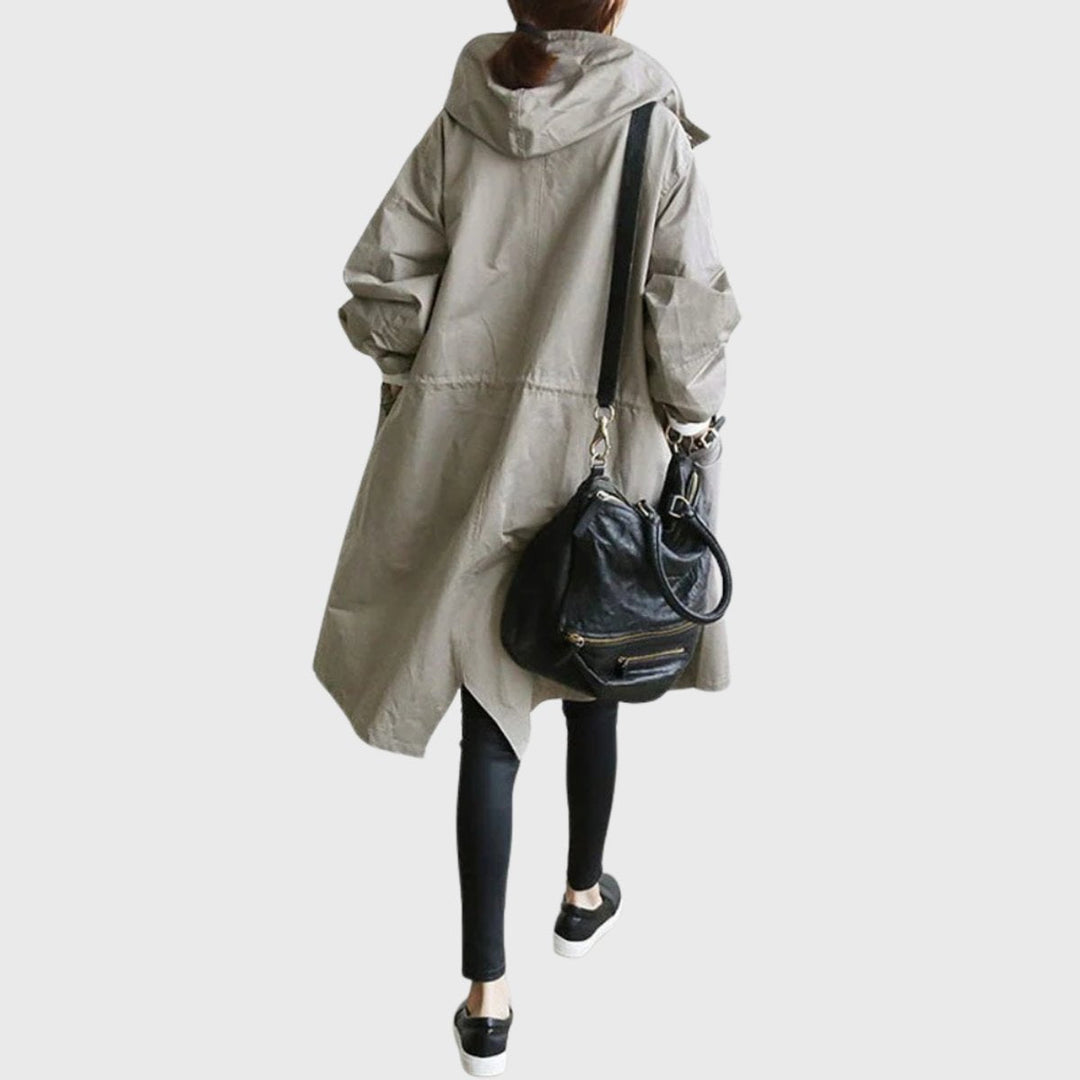 Christin | Water-Repellent and Elegant Hooded Trench Coat