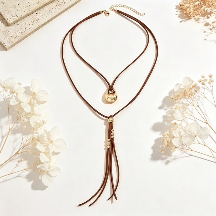 Bohemian Fringe Necklace, view 5 - Elena Harper