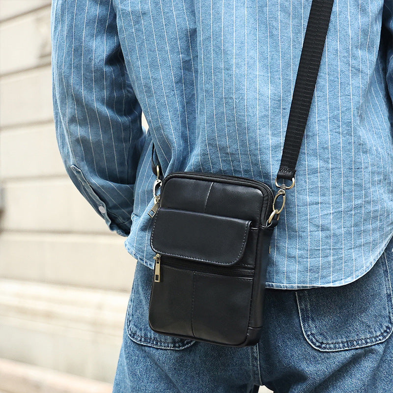 Men's Compact Shoulder Bag - Everyday Essential