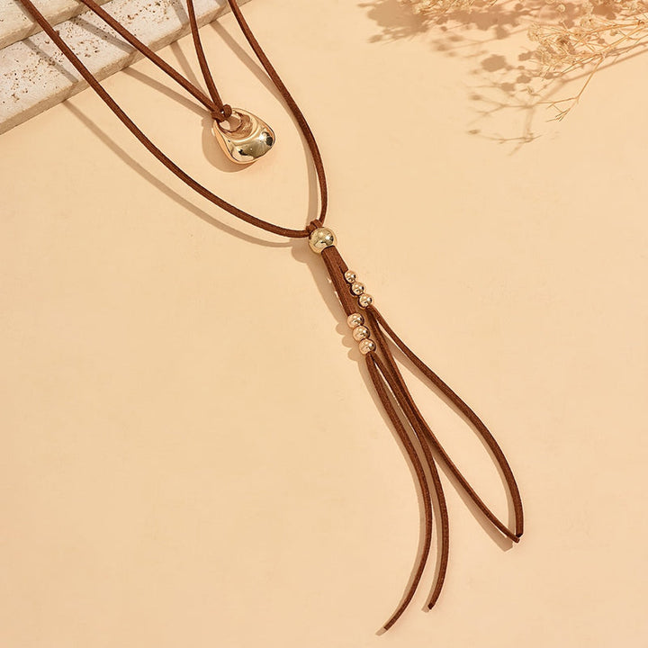 Bohemian Fringe Necklace, view 4 - Elena Harper