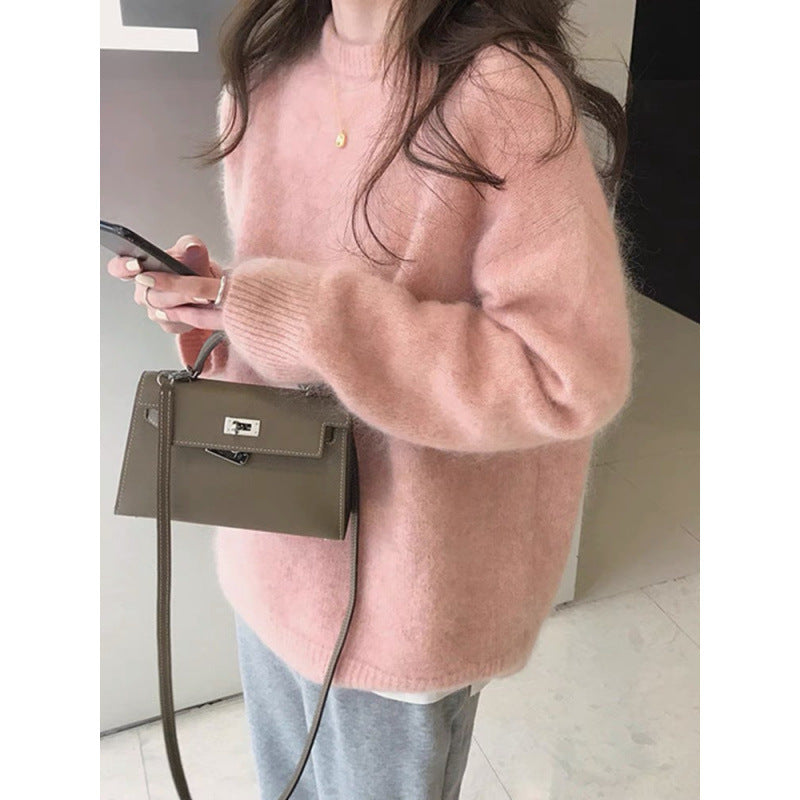 Women's Luxurious Oversized Mohair Blend Jumper - Elena Harper