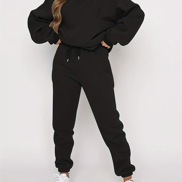 RELAXING TWO-PIECE SET WITH DRAWSTRING FOR WOMEN