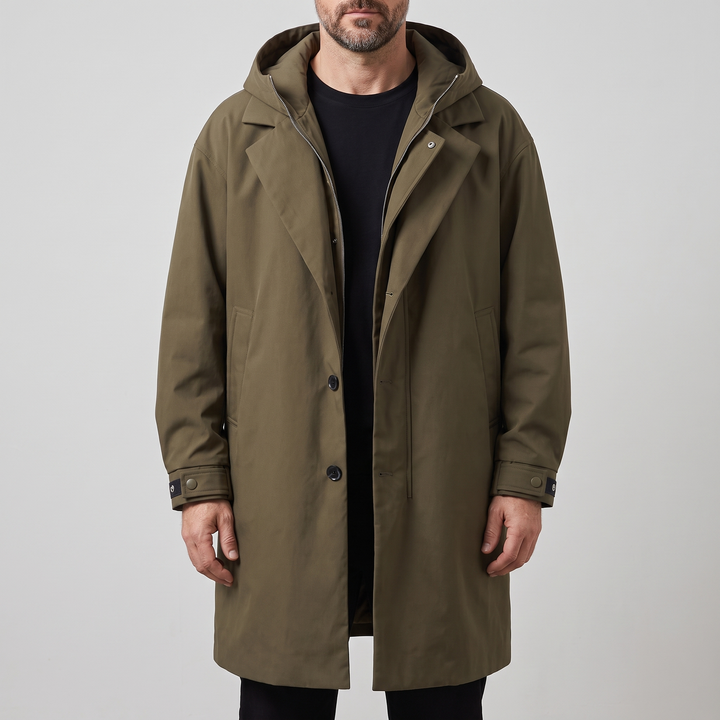 Leon | Lightweight Men's Waterproof Jacket with Hood for Changeable Weather