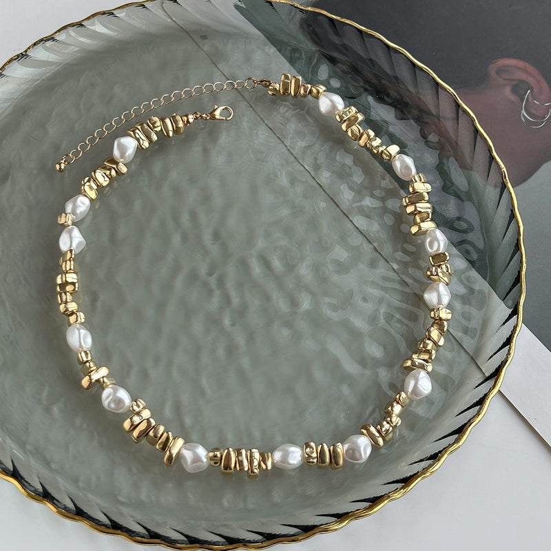 Bohemian Pearl Necklace, view 5 - Elena Harper